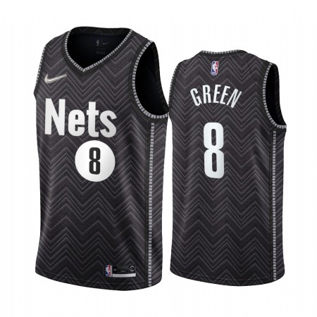Herren NBA Brooklyn Nets Trikot Jeff Green 8 2020-21 Earned Edition Swingman